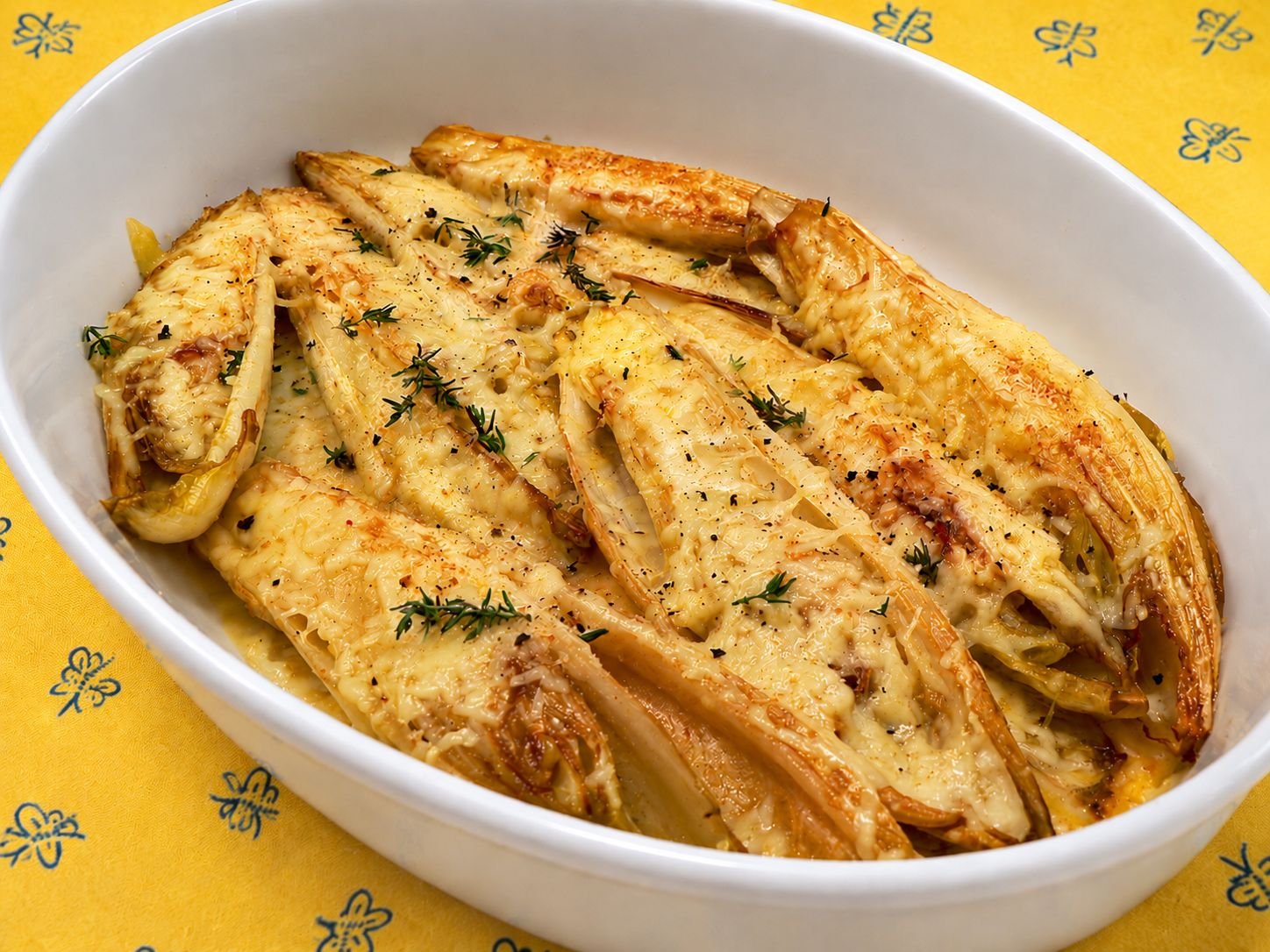 Belgian Endives with Gruyère Cheese