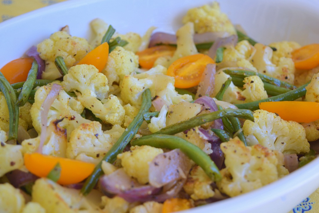 Cauliflower and Green Bean Salad with Lime Cilantro Sauce Recipe