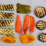 Chargrilled Halloumi with Shrimps and Vegetables Recipe