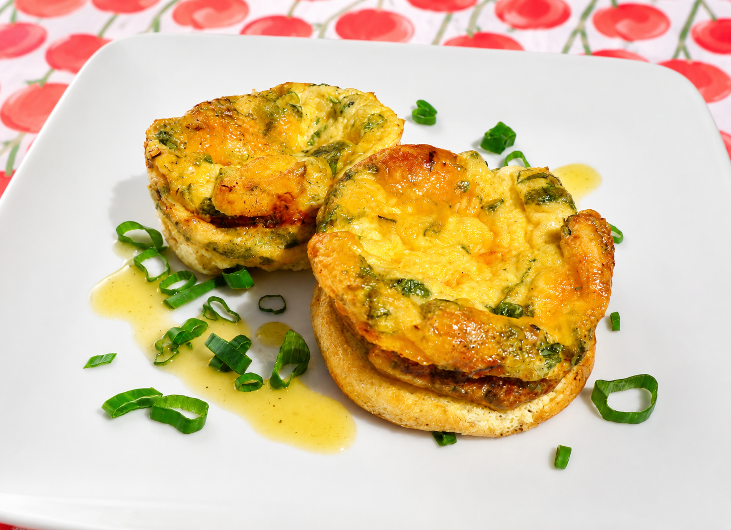 Cheddar and Fresh Herbs Custard