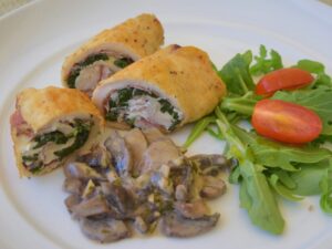 Chicken Involtini with Prosciutto, Spinach and Goat Cheese Recipe