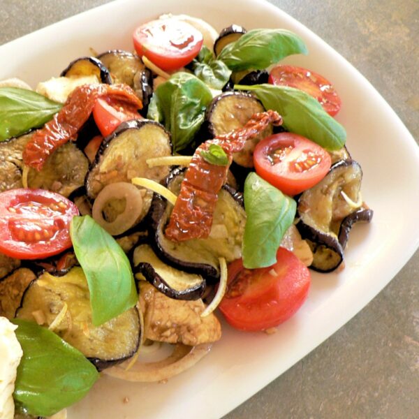Eggplant and Cherry Tomato Salad Recipe
