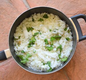 Jasmine Rice with Shredded Coconut and Cilantro Recipe