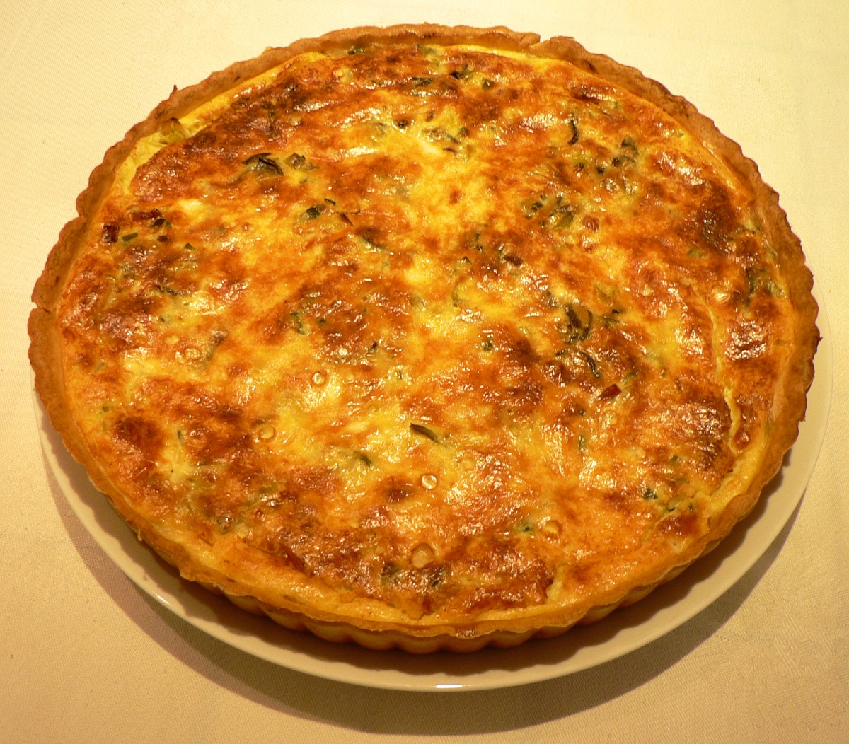 Leek and Mushroom Quiche