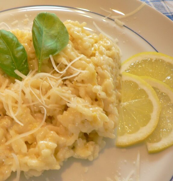 Lemon Risotto with Crème Fraîche Recipe