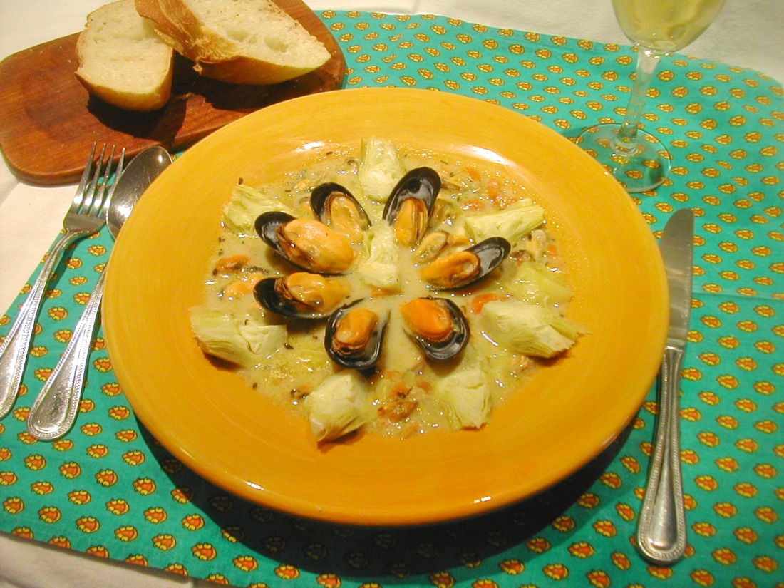 Mussels and Artichoke Chowder Recipe