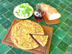 Omelet with Peppers and Tomatoes Recipe