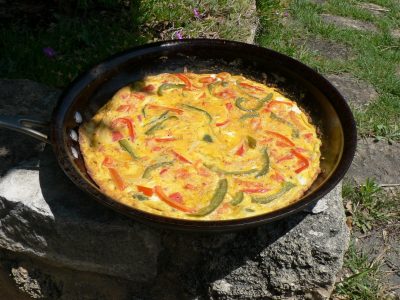 Omelet with Peppers and Tomatoes Recipe