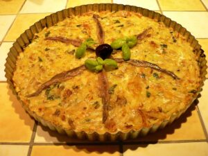 Potato Anchovies Tart Recipe