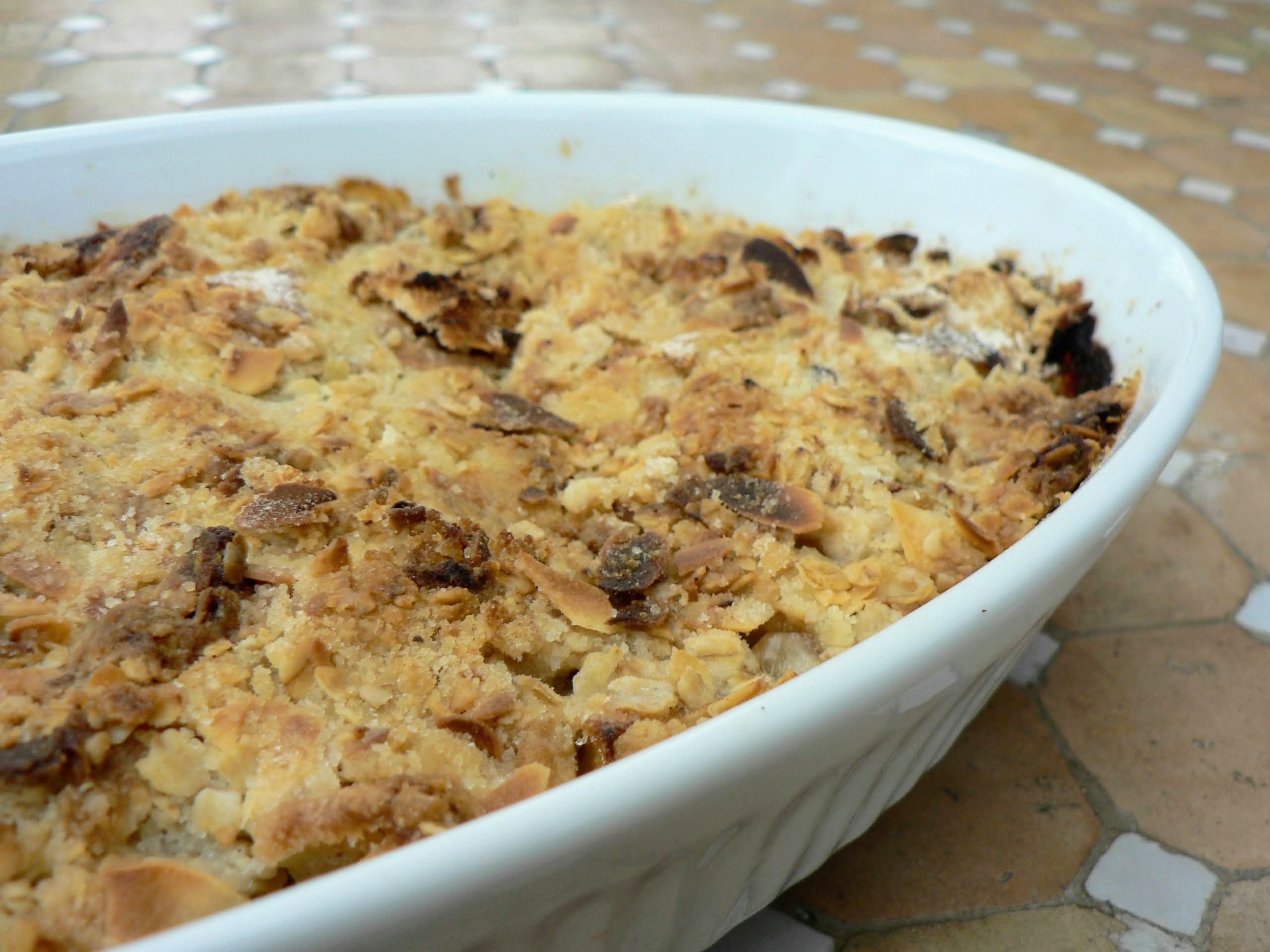 Rhubarb and Apple Crumble