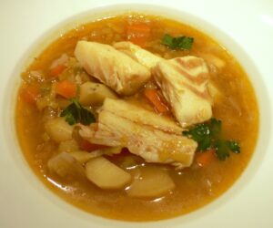 Salt Codfish and Leek Soup Recipe