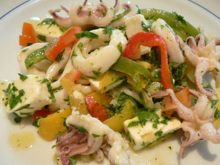 Squid Salad (Greek Calamari Salad) Flexitarian Kitchen
