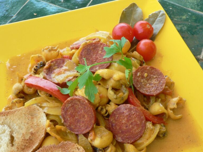 Squids (Calamares) with Chorizos Recipe Recipe