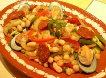White Bean Salad with Mussels and Chorizos