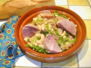 White Bean Stew with Cured Pork Loin Recipe