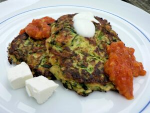 Zucchini and Feta Fritters Recipe