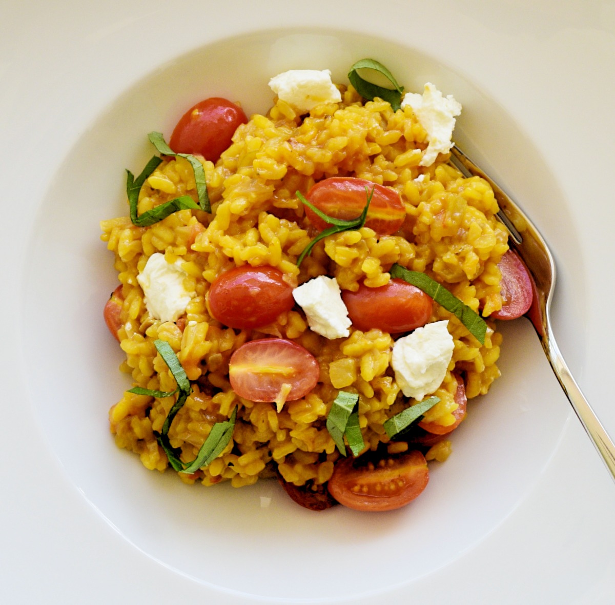 Fennel Tomato Risotto with Goat Cheese Nuggets – Flexitarian Kitchen
