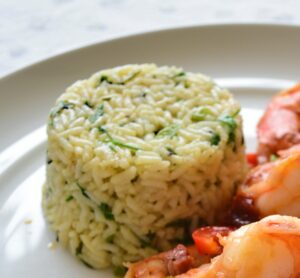 Rice with Cilantro and Scallions Recipe