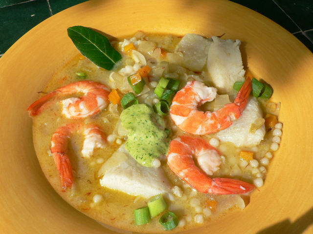 Seafood Stew with Parsley Aïoli Recipe