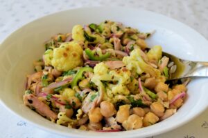 Roasted Chicken, Chickpea and Cauliflower Salad Recipe