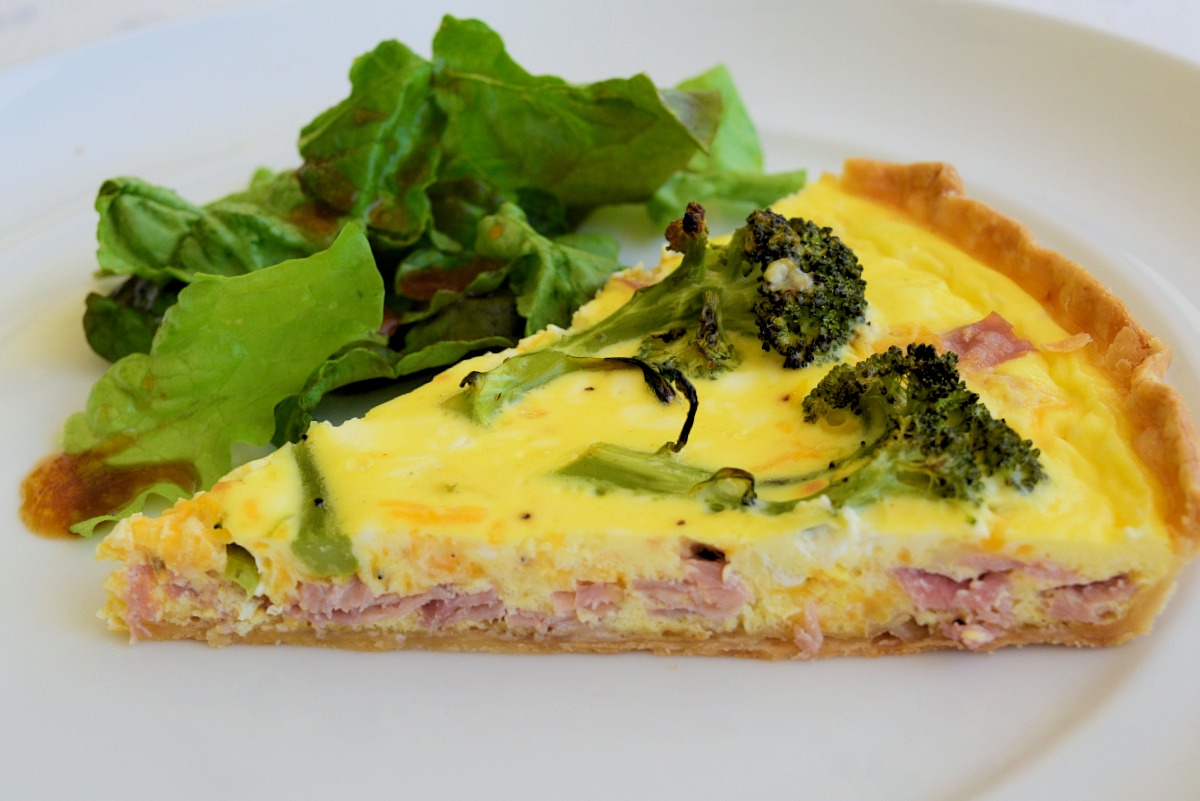Roasted Broccoli and Ham Quiche Flexitarian Kitchen