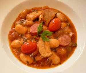 White Bean, Pork and Smoked Sausage Stew Recipe