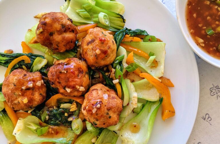 Crispy Fish Balls with Sweet and Spicy Sauce Flexitarian Kitchen