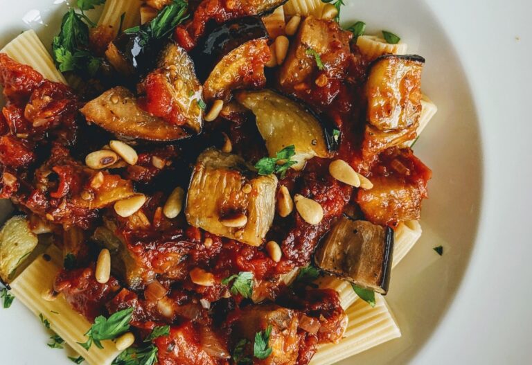 Rigatoni with Roasted Eggplant Recipe