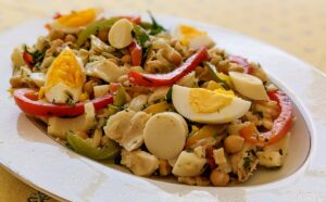Salt Cod and Chick Pea Salad (Bacalhau com Grão de Bico)