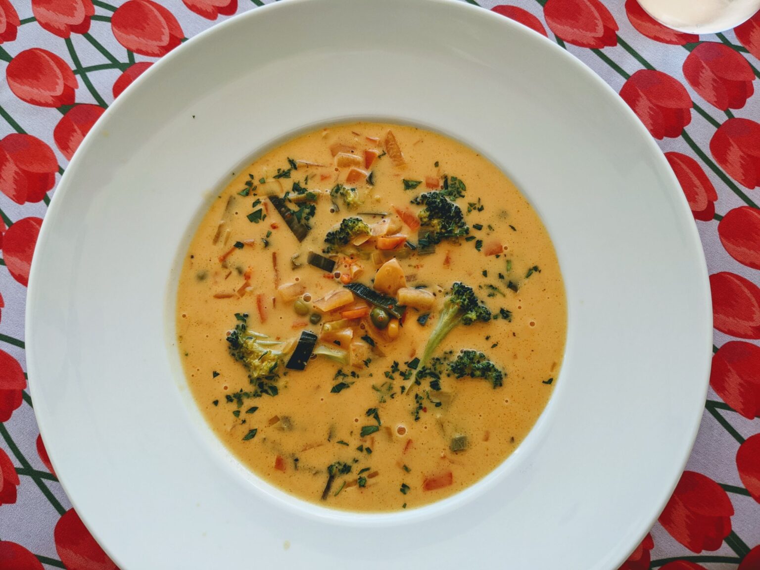 Swiss Cheese and Vegetable Soup Flexitarian Kitchen