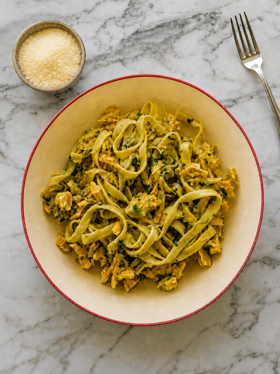 Fettuccine with Salt Cod and Fennel