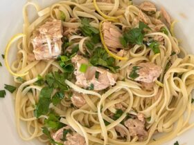 Linguine with Tuna, Capers and Scallions