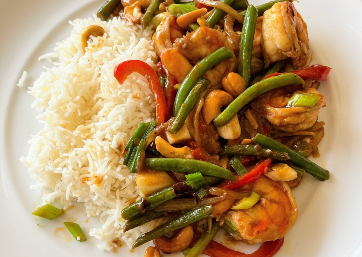 Spicy Shrimps and Green Beans