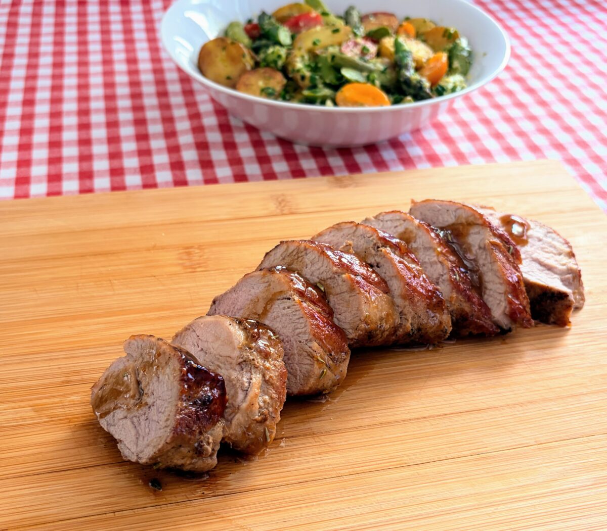 Pork Tenderloin with Apricot Preserve Glazing