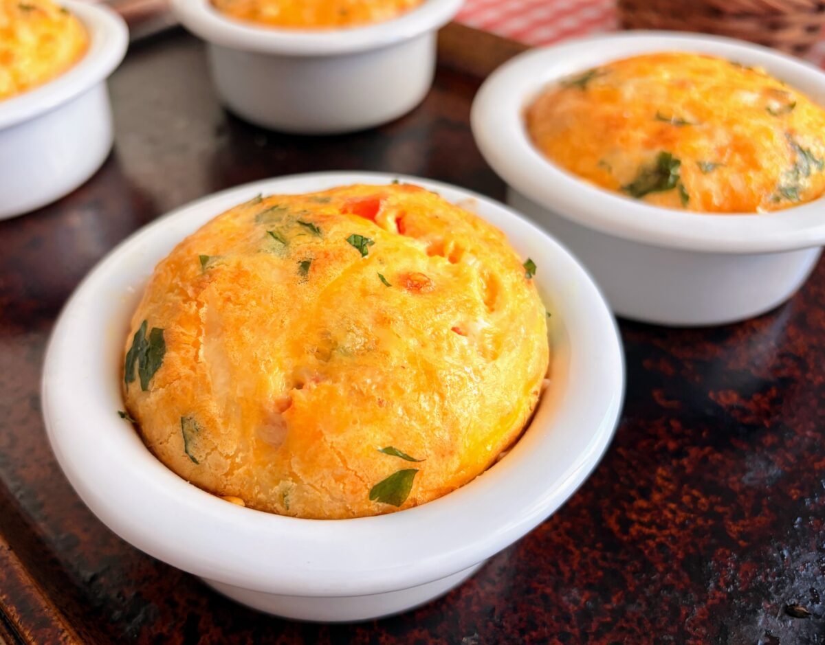 Crustless Quiche in Ramekins
