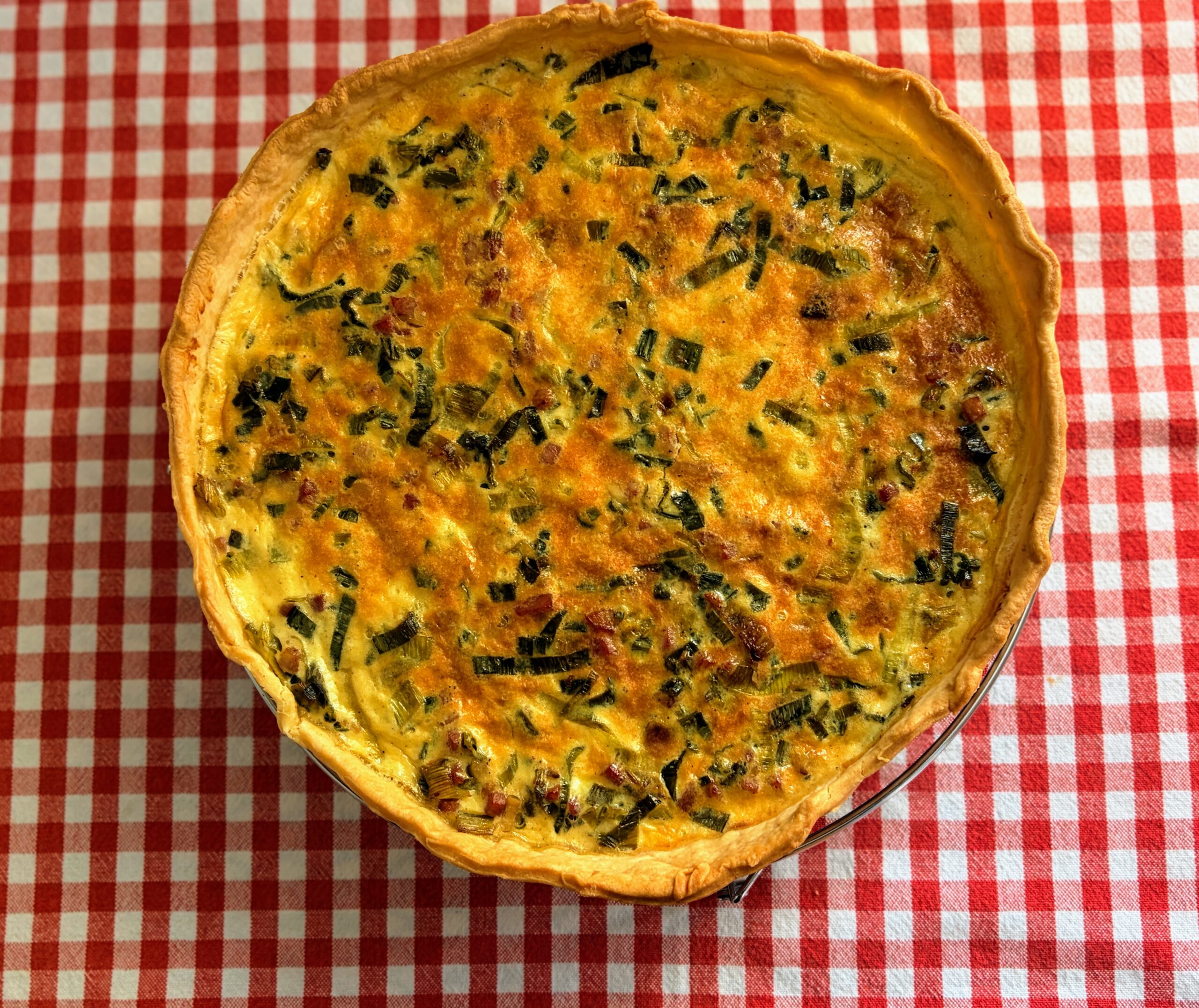Leek and Bacon Quiche