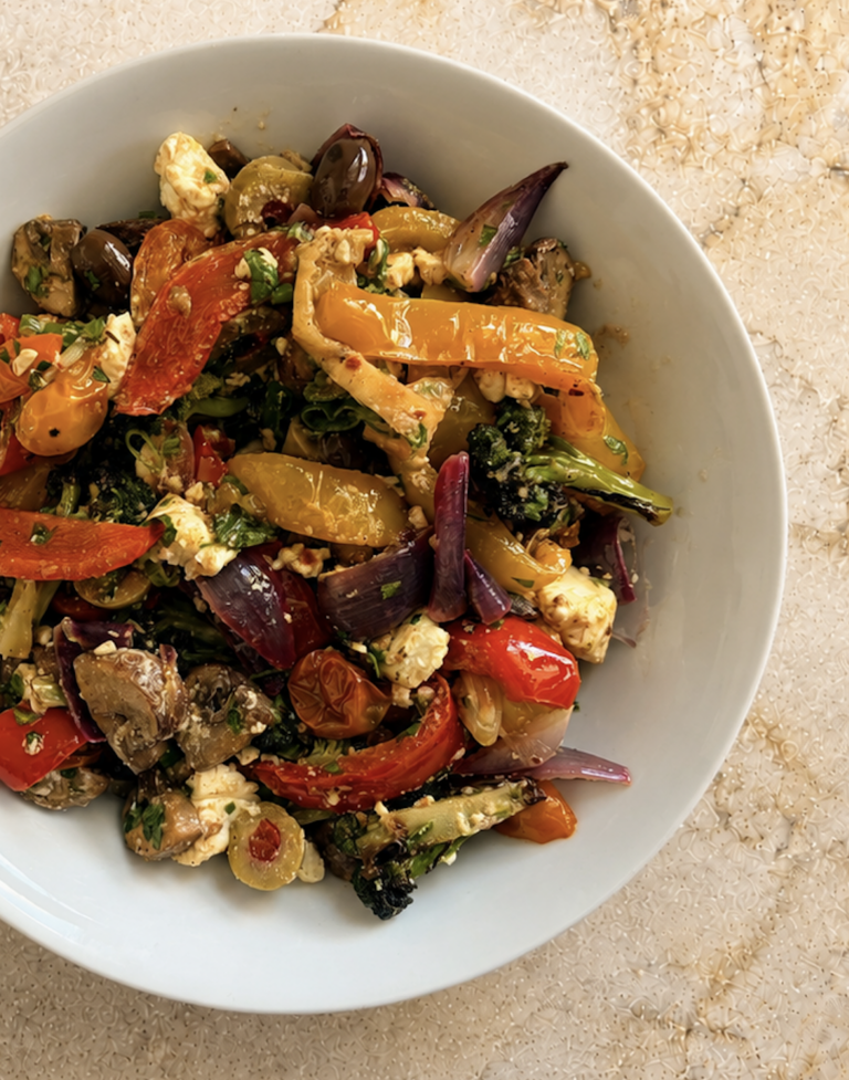 Greek Roasted Vegetables with Feta